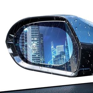 2x Fólie odolná vůči dešti pro zpětné zrcátko do auta (9, 5x13, 5 cm) Transparentní obraz