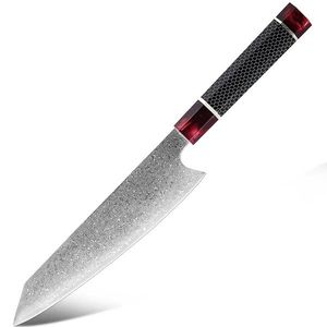 Damaškový kuchyňský nůž Mačida Kiritsuke/Černá obraz