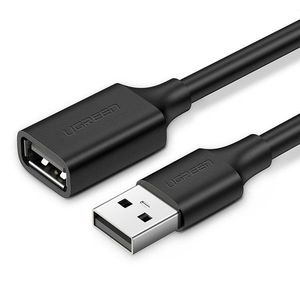 Ugreen kabelový adaptér USB (samice) USB (samec) 1m černý (10314) Černá obraz