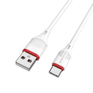 Borofone kabel BX17 USB C 3A 1m Bílá obraz