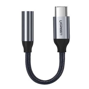 Ugreen 3, 5 mm minikonektor pro adaptér USB typu C pro sluchátka 10 cm Šedá obraz