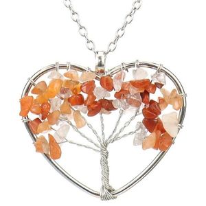 IZMAEL Náhrdelník Tree Heart Oranžová KP28415 obraz