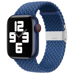 Kvalitní Řemínek pro Apple Watch 1/2/3/4/5/6/7/8/9/SE/SE 2 (38/40/41mm) Tmavě modrá obraz