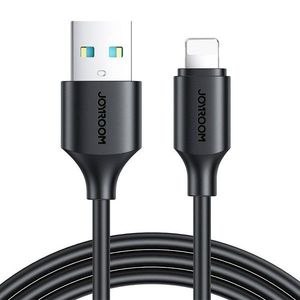 JoyRoom kabel USB na Lightning 2.4A 0.25m Černá obraz