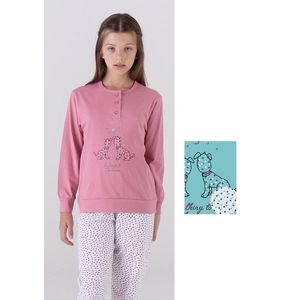 Dívčí pyžamo Karelpiu KC6153 3/4 Světle růžová obraz