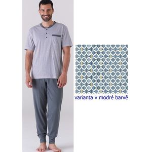 Pánské pyžamo KARELPIU KC6185 3XL Modrá obraz