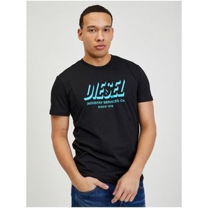 Černé pánské tričko Diesel Diegos - Pánské obraz