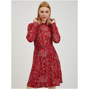 Červené dámské vzorované šaty ORSAY obraz