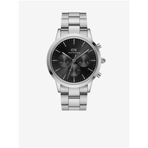 Pánské hodinky ve stříbrné barvě Daniel Wellington Iconic DW00100645 obraz