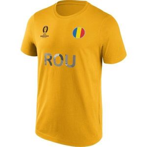 FANATICS UEFA EURO 2024 ROMANIA NATION FLAG Pánské triko, zlatá, velikost obraz