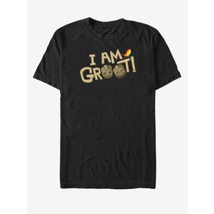 ZOOT.Fan Marvel I am Groot Strážci Galaxie Triko Černá obraz
