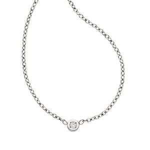Boccia Titanium Pozlacený titanový náhrdelník s briliantem 08069-01 obraz