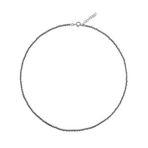 AGAIN Jewelry Korálkový náhrdelník z hematitu AJKNA005 obraz