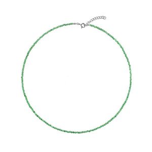AGAIN Jewelry Korálkový náhrdelník ze smaragdu AJKNA006 obraz