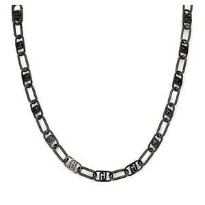 Liu Jo Výrazný černý náhrdelník z oceli Fashion LJ2230 obraz