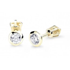 Cutie Jewellery Náušnice ze žlutého zlata se zirkony Z8003-30-10-X-1 obraz