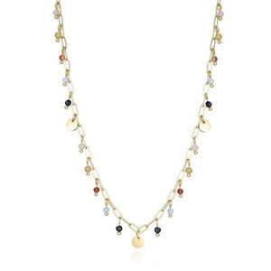 Viceroy Hravý pozlacený náhrdelník s korálky Kiss 14166C01019 obraz