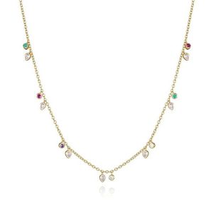 Viceroy Hravý pozlacený náhrdelník se zirkony Trend 9122C100-39 obraz