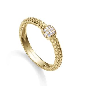 Viceroy Fashion pozlacený prsten se zirkony Elegant 9124A014-30 54 mm obraz