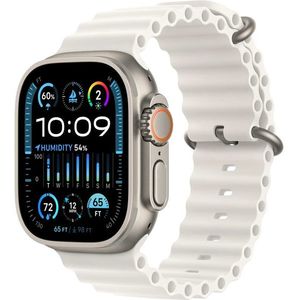 Apple Apple Watch Ultra 2 49mm titanová s bílým oceánským řemínkem obraz