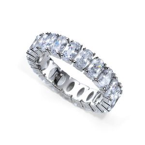 Oliver Weber Luxusní stříbrný prsten s krystaly Genuine Oval 63258 54 mm obraz