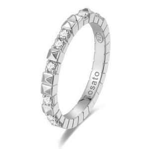 Rosato Originální stříbrný prsten se zirkony Cubica RZA011 58 mm obraz