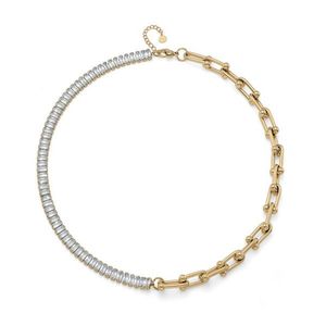 Oliver Weber Luxusní pozlacený náhrdelník s kubickými zirkony Hebo Crystal Spirit 12298G obraz
