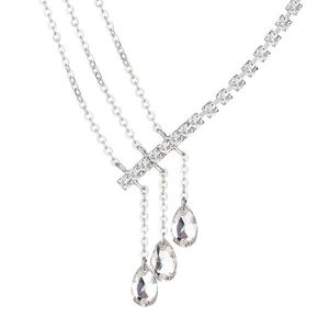 Preciosa Blyštivý štrasový náhrdelník Crystal Drop s českým křišťálem Preciosa 2318 00 obraz