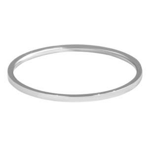 Troli Elegantní minimalistický prsten z oceli Silver 52 mm obraz