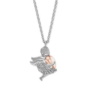 Engelsrufer Nádherný stříbrný bicolor náhrdelník s andělíčkem ERN-ANGEL-HWBIR (řetízek, přívěsek) obraz