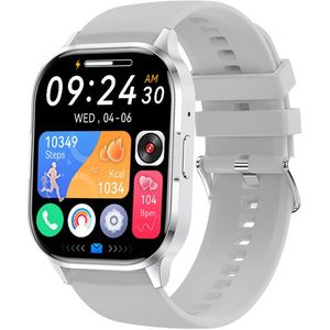 Wotchi AMOLED Smartwatch W21HK – Silver – Grey obraz