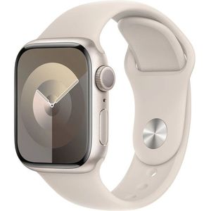 Apple Apple Watch Series 9 41mm Hvězdně bílý hliník s hvězdně bílým sportovním řemínkem M/L obraz