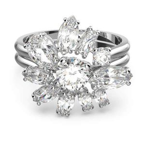 Swarovski Třpytivý prsten s krystaly Gema 564466 55 mm obraz