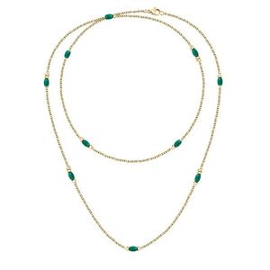 Morellato Dvojitý pozlacený náhrdelník s korálky Colori SAXQ01 obraz