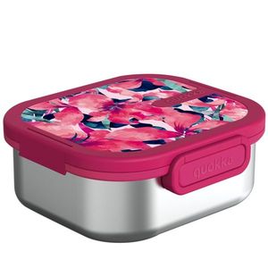 Nerezový Lunch box Kai, Quokka, pink bloom obraz