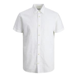 Jack&Jones Pánská košile JJESUMMER Slim Fit 12220136 White XL obraz