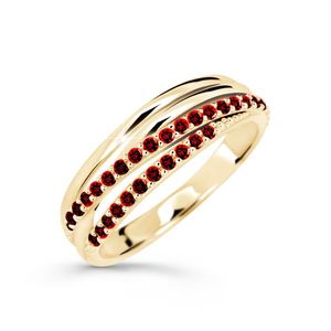 Cutie Diamonds Třpytivý prsten ze žlutého zlata s rubíny DZ6716-3352-RU-X-1 48 mm obraz