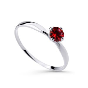 Cutie Diamonds Půvabný prsten z bílého zlata s rubínem DZ6726-2365-RU-X-2 48 mm obraz