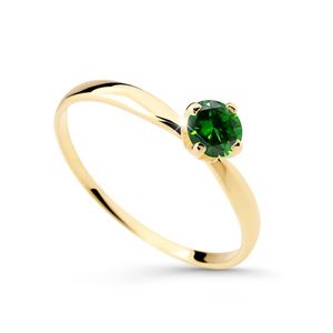 Cutie Diamonds Půvabný prsten ze žlutého zlata se smaragdem DZ6726-2365-SM-X-1 48 mm obraz