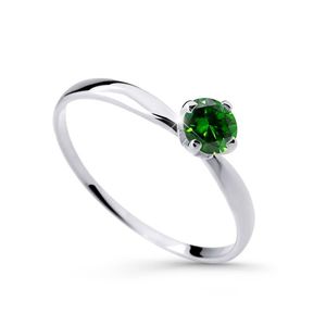 Cutie Diamonds Půvabný prsten z bílého zlata se smaragdem DZ6726-2365-SM-X-2 48 mm obraz