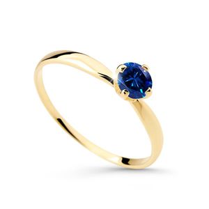 Cutie Diamonds Půvabný prsten ze žlutého zlata se safírem DZ6726-2365-SF-X-1 48 mm obraz