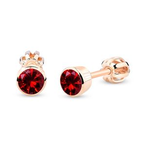 Cutie Diamonds Oblíbené náušnice z růžového zlata s rubíny DZ3034-30-RU-X-4 obraz