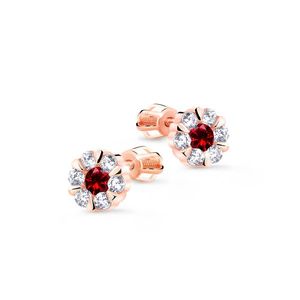 Cutie Diamonds Skvostné náušnice z růžového zlata s rubíny a diamanty DZ8039-30-RU-X-4 obraz