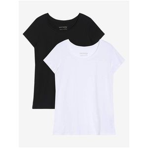 Sada dvou dámských basic triček v bílé a černé barvě ORSAY obraz