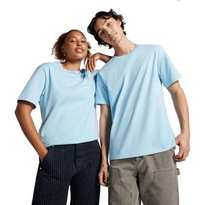 Converse CLASSIC LEFT CHEST SS TEE Unisex tričko, světle modrá, velikost obraz