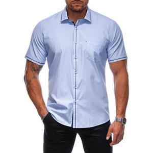 Pánská košile s krátkým rukávem K676 světle modrá obraz
