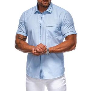 Pánská košile s krátkým rukávem K677 světle modrá obraz