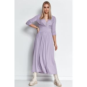Světlo fialové dlouhé šaty M671 obraz