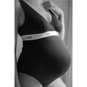 Černé těhotenské body Life obraz