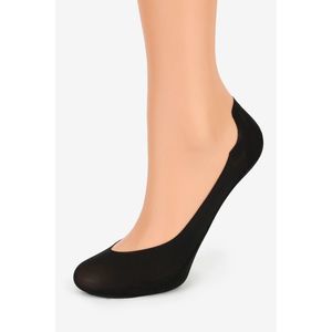 Černé balerínkové ponožky se silikonovým pásem Comfort Low - dvojbalení obraz